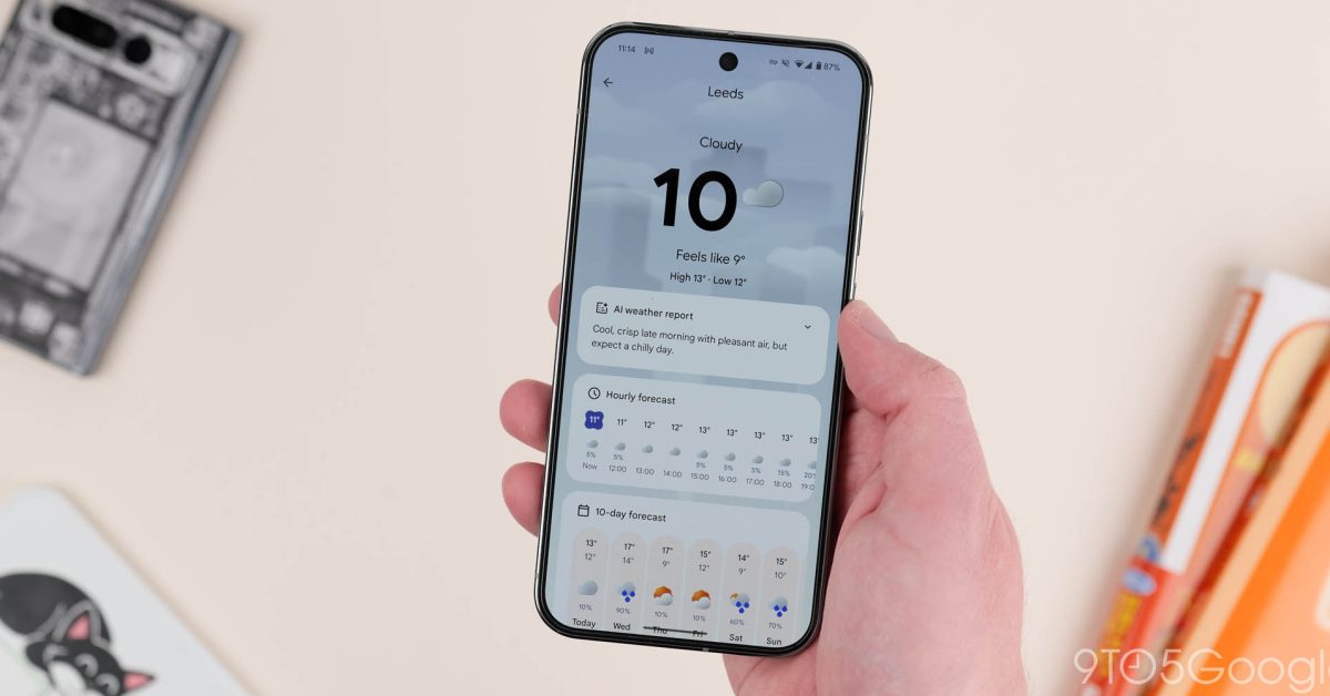 Google mở rộng AI Weather Reports lên các dòng Pixel 8 và Pixel 8a