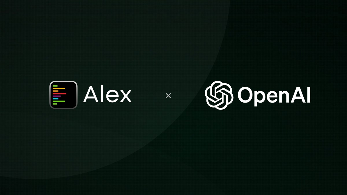 OpenAI tiếp nhận đội ngũ phát triển trợ lý mã nguồn Alex Codes trên Xcode