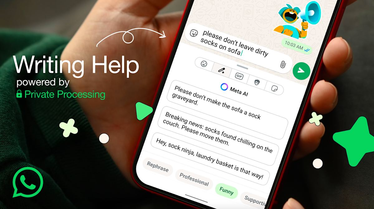 WhatsApp ra mắt AI Writing Assistant hỗ trợ soạn tin nhắn với nhiều phong cách