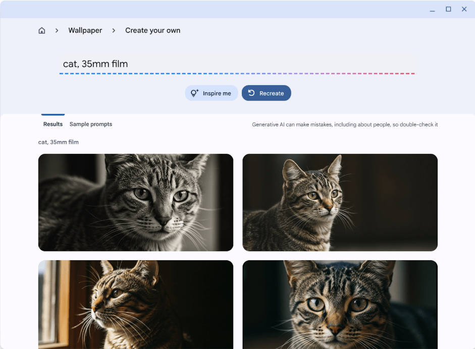 ChromeOS cập nhật đồng bộ desktop và nâng cấp AI wallpapers cho Chromebook Plus
