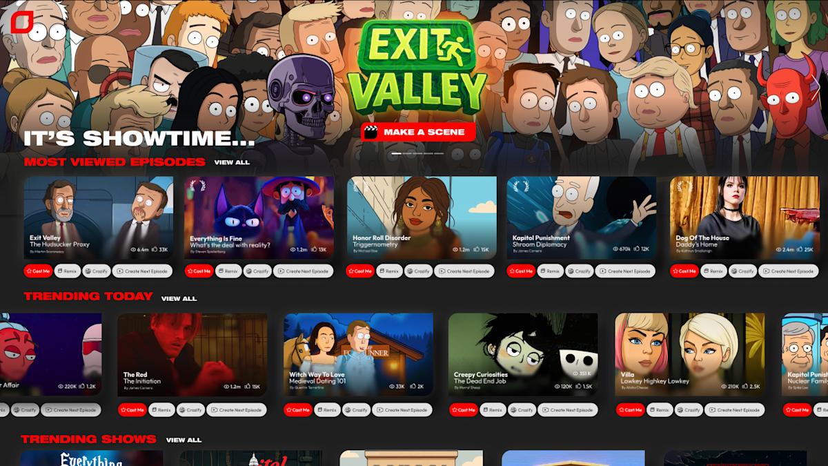 Showrunner ra mắt bản alpha: Dịch vụ streaming AI tự tạo hoạt hình đầu tiên