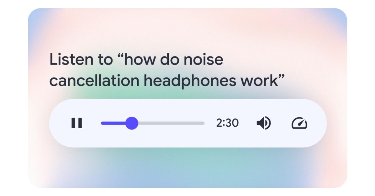Google thử nghiệm Audio Overviews cho kết quả tìm kiếm với nền tảng Gemini