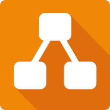 Icon for Draw.io (diagrams.net), a tool for creating professional diagrams and flowcharts.